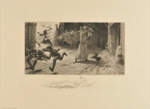 The Student Beating Away the Beggars