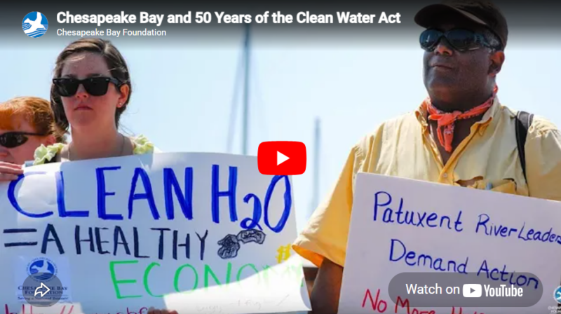 Chesapeake Bay and 50 Years of the Clean Water Act