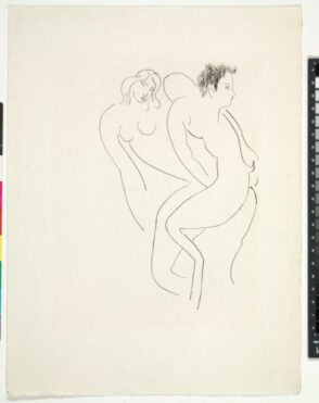 Nymph and Faun (refused etching)