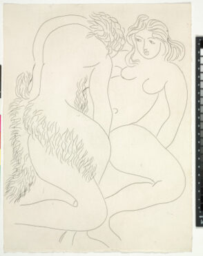 Nymph and Faun (refused etching)